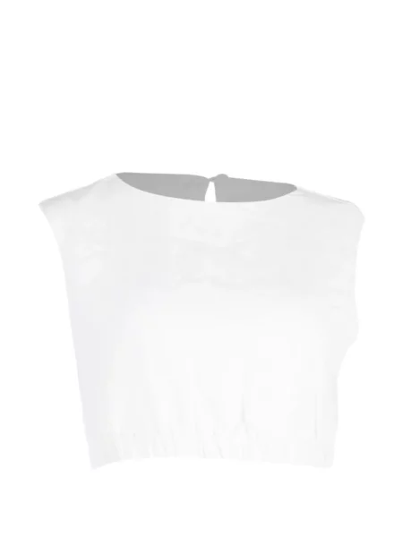 Top Reformation fără mâneci alb