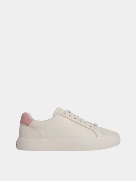 Шкіряні Кеди низькі Calvin Klein VULC LACE UP LTH MIX світло-рожевий рожеві