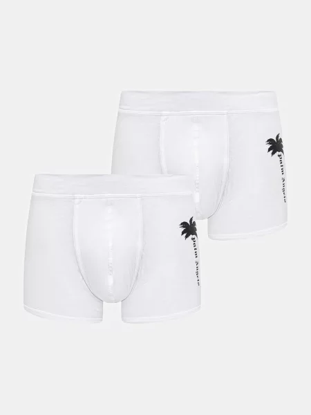 Palm Angels bokserki dopasowane z białe