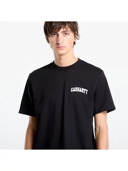 Тениска Carhartt WIP S/S University Script T-Shirt UNISEX Black/ White L бяло