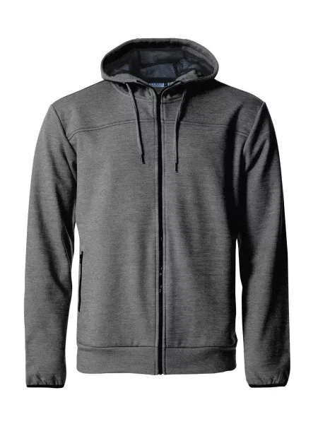 Clique Ottawa bluza z kapturem z melanż – grey melange szary