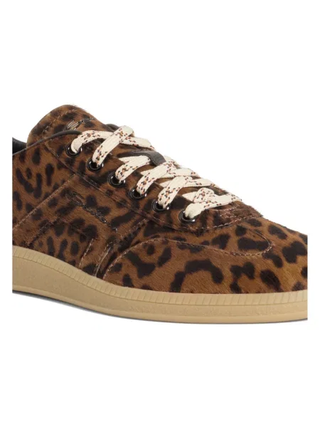 Sneakersy Santoni skórzane brązowe