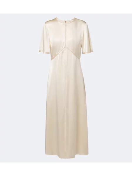 Rochie midi Joseph din satin alb