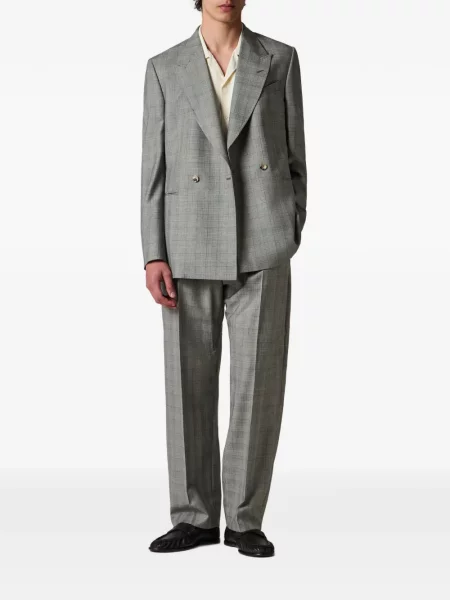 Pantaloni Paul Smith în carouri gri