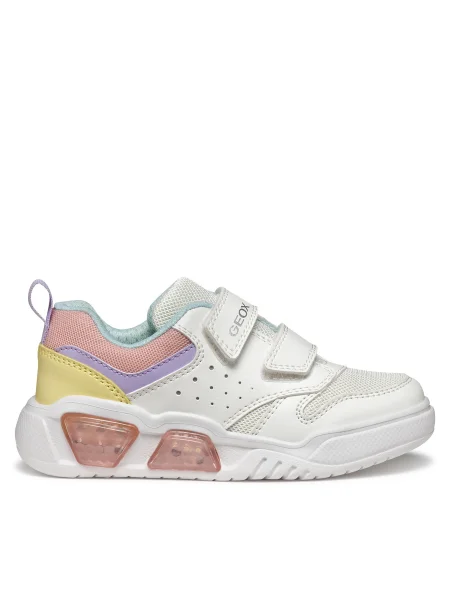Geox Sneakersy J Illuminus D biela