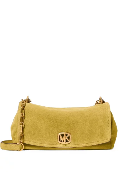 Geantă Michael Kors din piele de căprioară galben