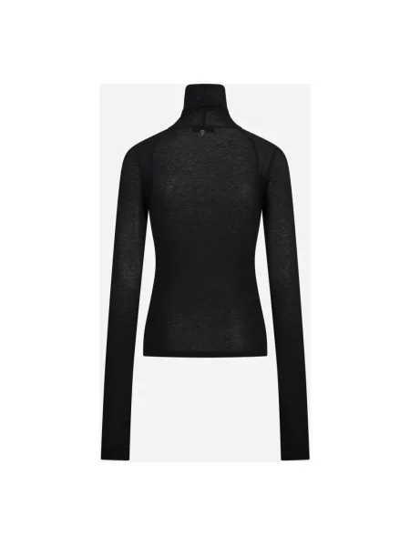 Sweter z golfem Dondup czarny