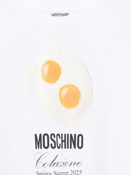 Koszulka dziecięca Moschino biała