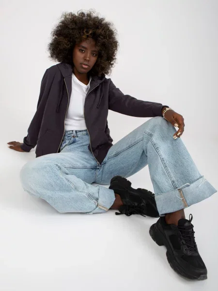 Hoodie Basic Feel Good črna