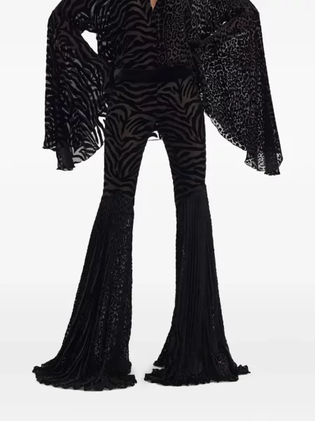 Pantaloni Roberto Cavalli cu imagine negru