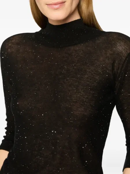 Top Genny cu paiete negru