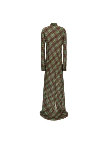 Sukienka Dries Van Noten brązowa