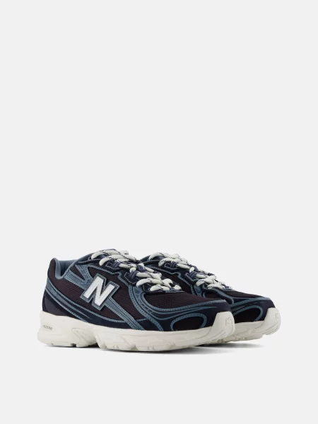 Кожаные повседневные кроссовки New Balance синие