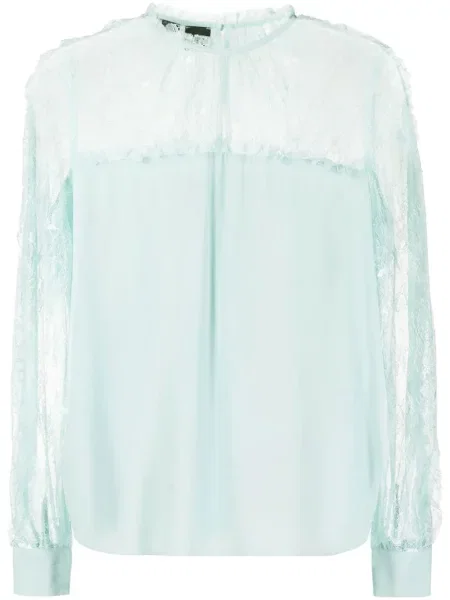 Bluza Pinko s čipkom zelena