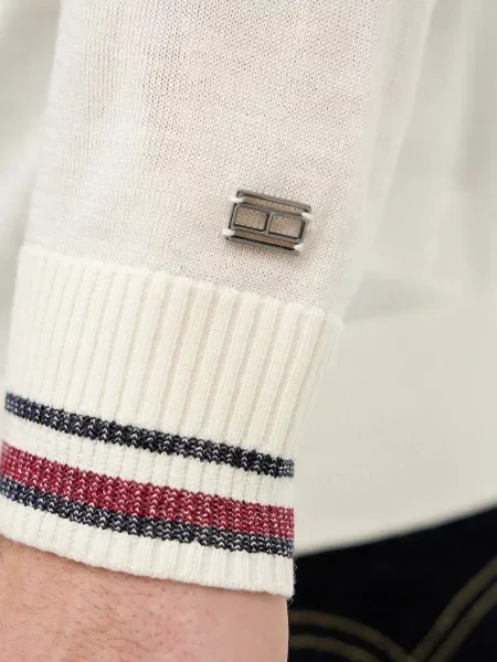 Tommy Hilfiger Пуловер с вълна бежово