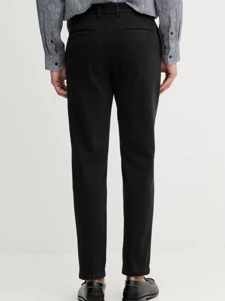 BOSS spodnie chinos z czarne