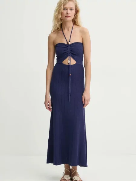 Sessun rochie marin maxi evazati albastru