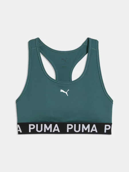 Спортивний топ PUMA Strong Bra Mid комбінований верх зелений