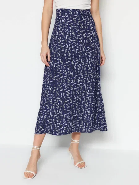 Trendyol Спідниця максі синій