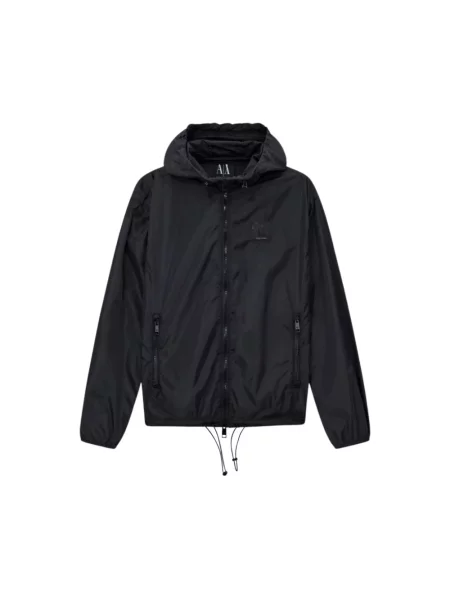 Lekki płaszcz Armani Exchange czarny