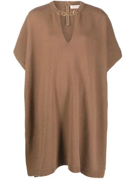 Colier Valentino tricotate maro