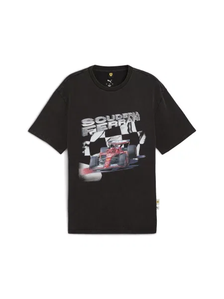 Koszulka Scuderia Ferrari Sportswear z grafiką czarna