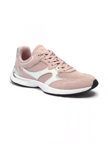 Michael Kors Sneakers tornacipő RILEY bőr hozzáadásával rózsaszín