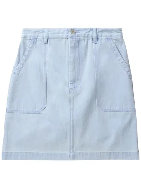 Fustă din denim A.p.c. albastru