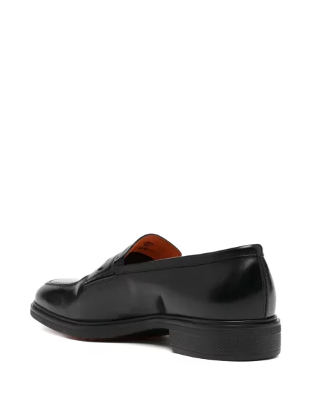 Pantofi loafer Santoni negru