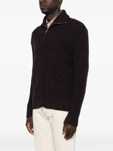 Cardigan Eleventy tricotate violet