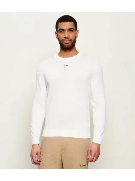 HUGO Pulover San alb