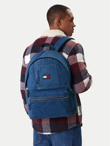 Plecak Tommy Jeans niebieski