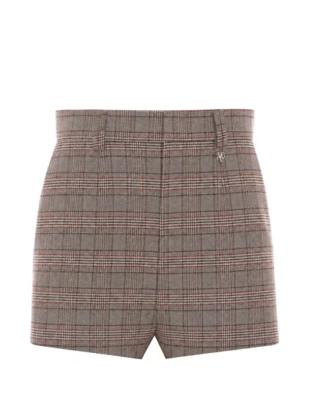 Pantaloni scurți Aniye By în carouri maro