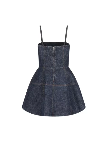 Sukienka jeansowa Fendi niebieska