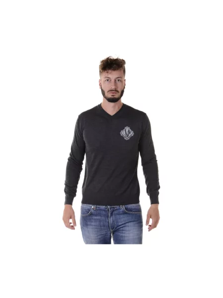 Sweter Versace Jeans Couture szary