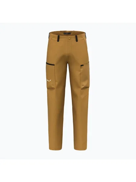 Pantaloni de trekking pentru bărbați Salewa Puez Hemp Dst maro auriu