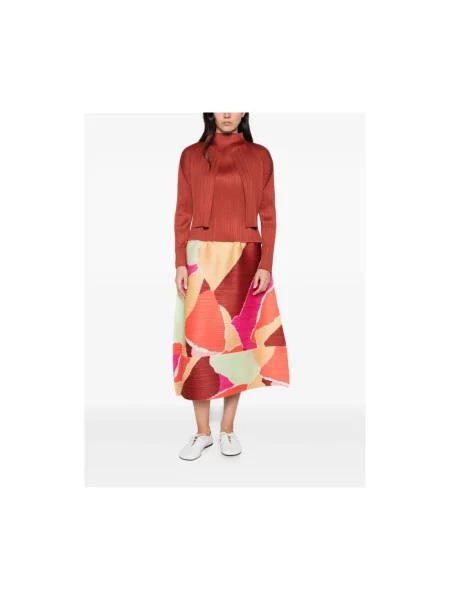 Bluzka Issey Miyake brązowa