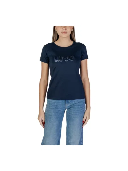 Koszulka Liu Jo z krótkim rękawem niebieska