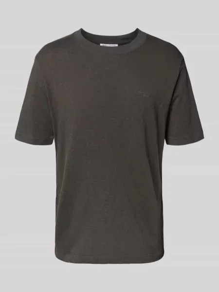 T-shirt o kroju regular fit z czystej bawełny Marc O'polo szara