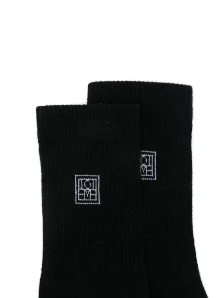 Șosete Toteme cu broderie negru