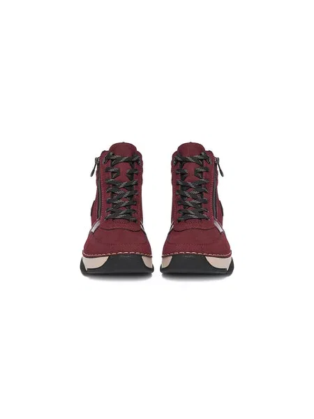 Rieker Gležnjarji Bordo rdeča