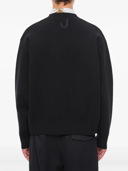 Cardigan Jacquemus cu decolteu în V negru