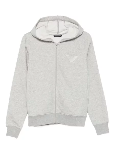 Bluza z kapturem Emporio Armani szara