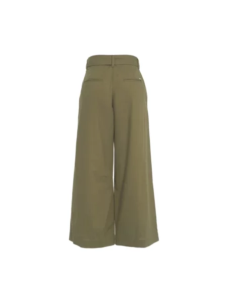 Spodnie z wysokim stanem Liu Jo z wysoką talią zielone