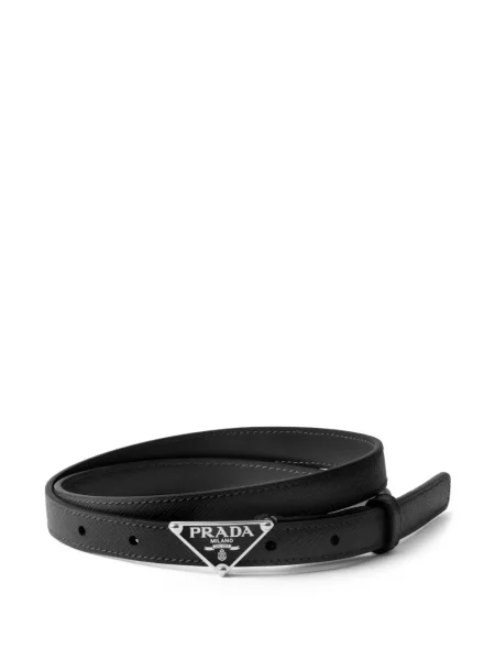 Кожаный колан Prada черно