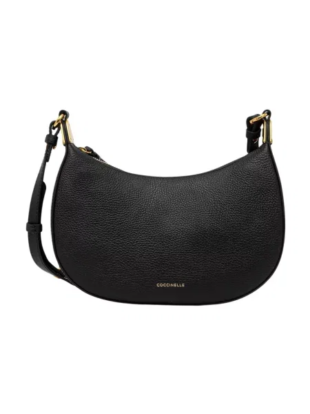 Torebka crossbody Coccinelle skórzana biznesowa czarna