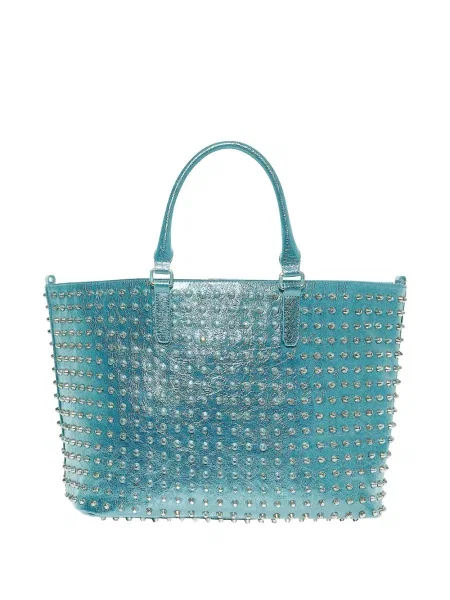 Τσάντα shopper John Richmond με καρφιά μπλε