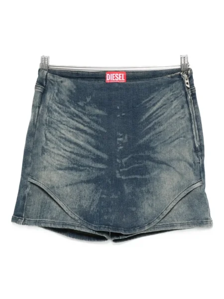 Pantaloni scurți din denim Diesel albastru