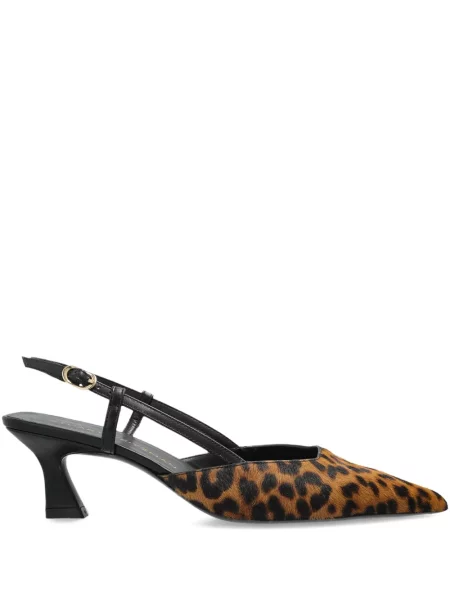 Pantofi cu toc Stuart Weitzman slingback maro
