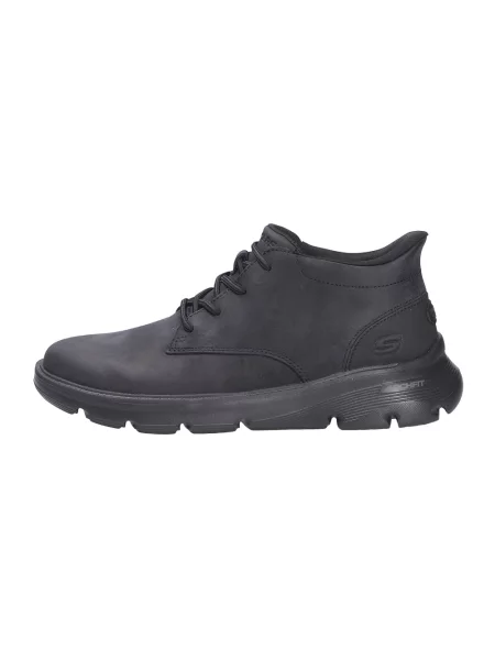 Sneakersy Skechers skórzane czarne